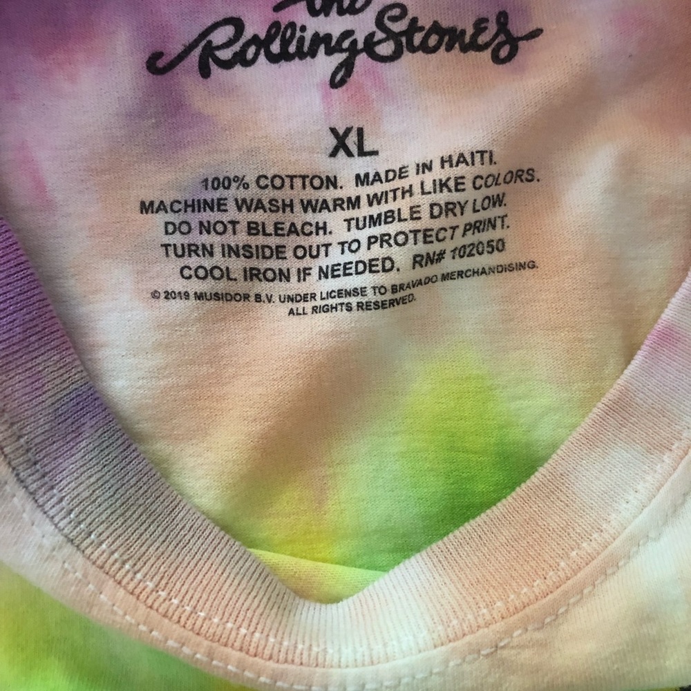 The Rolling Stones Tongues Tie Dye T shirt - Picture 2 of 2